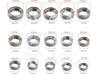 HPI B085 - BALL BEARING 8 X 16 X 5MM (2PCS)